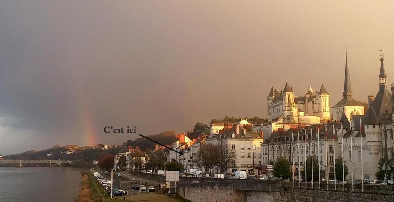 索米尔Balcon Sur Loire Local Velo公寓 外观 照片
